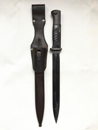 K98 bayonet with leather frog