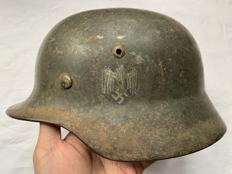 WH (Heer) M35 Re-Issued Single Decal Helmet