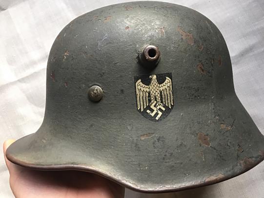 Austrian WH (Heer) M18 Single Decal Transitional Helmet