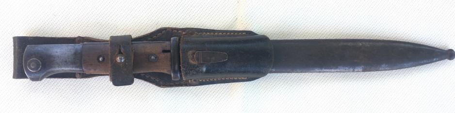 K98 Combat Bayonet with Leather Frog