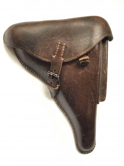 German P08 Luger Holster Chocolate Brown Leather 1939