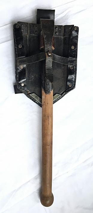 German Folding Shovel with Carrying Case, 2nd Model