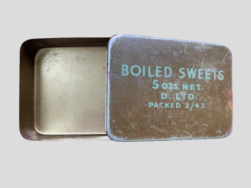 British 'Boiled Sweets' Ration Tin -1943-
