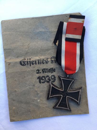 German WW2 Iron Cross with Pouch