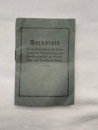 WH (Heer) Manual for Lantern 'Einheitslaterne'