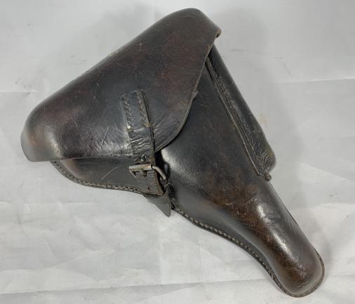 WH (Heer)/Waffen-SS Leather P08 Holster -1942-