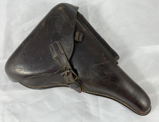 WH (Heer)/Waffen-SS Leather P08 Holster -1937-