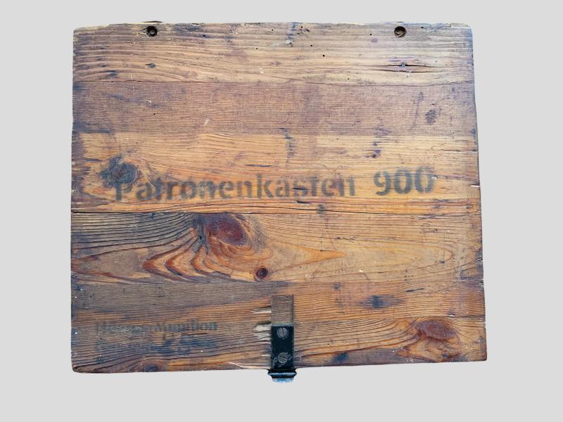 Wooden 'Patronenkasten 900' Ammunition Box