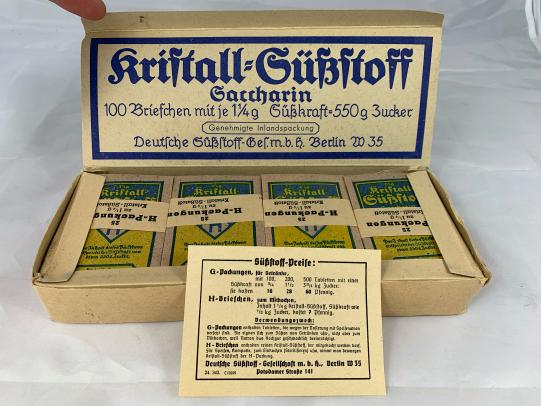 German Saccharin Artificial Sweetener Box of 100 pieces