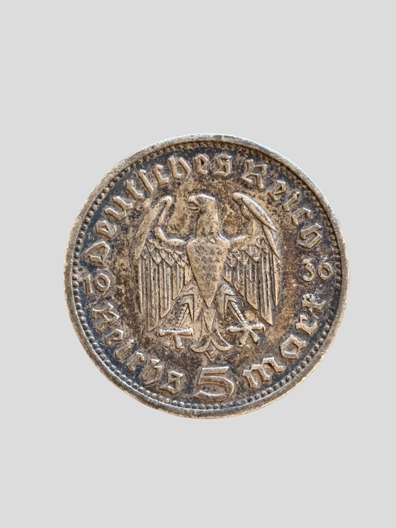 5 Reichsmark 1936 '900 Silver'