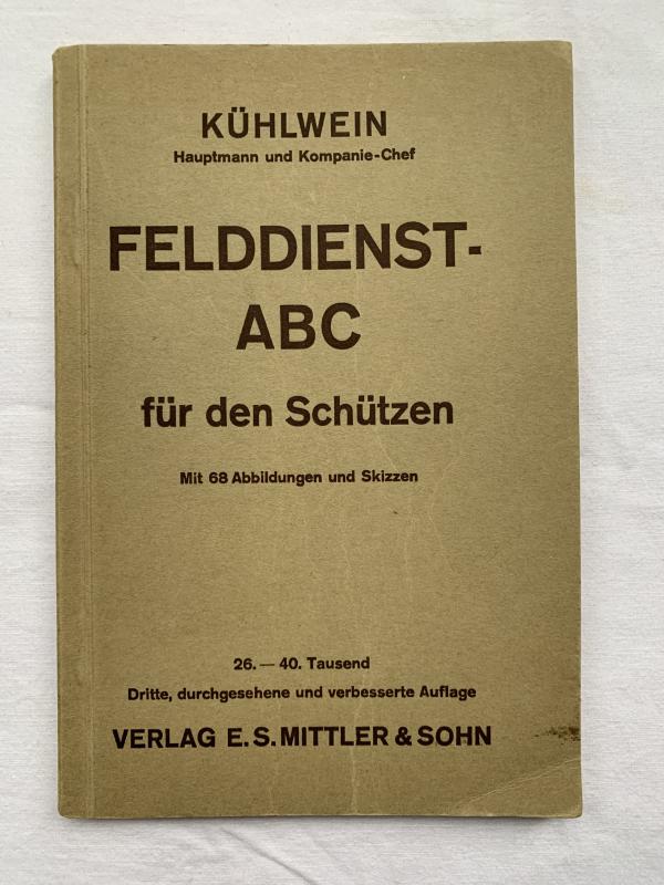 WH (Heer) Instruction Booklet 'Felddienst-ABC für den Schützen'