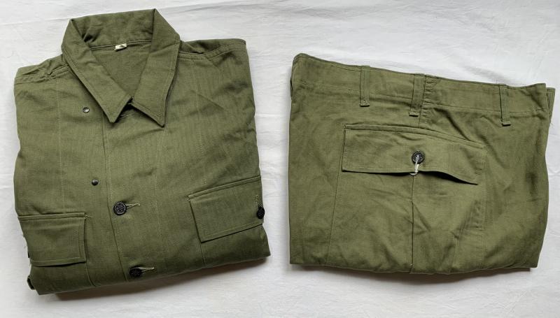 U.S. Combat HBT  Tunic and Trousers 1942-1943