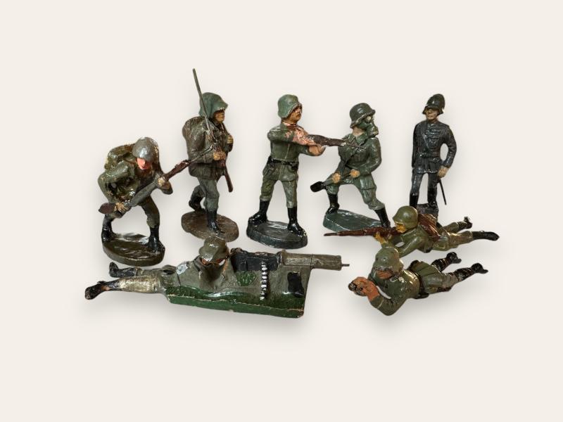 8x German WWII Toy Soldiers