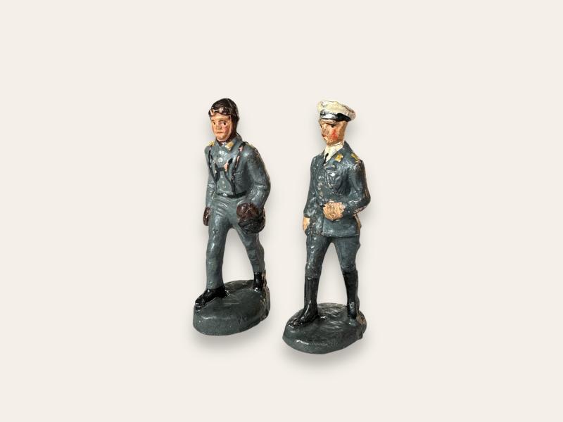 2x German WWII Toy Soldiers
