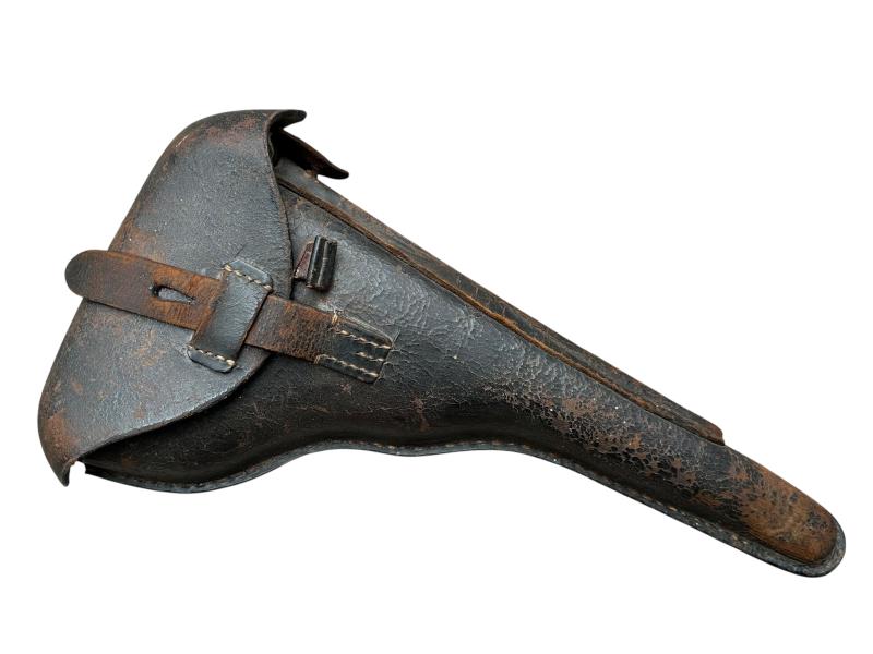WWI P08 Artilery Leather Holster and cleaning rod